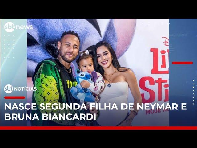 Nasce segunda filha de Neymar e Bruna Biancardi | #SBTNotícias