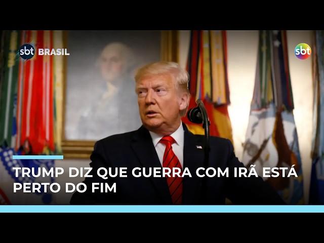 Trump diz que guerra no Irã está praticamente concluída