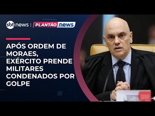 Exército prende militares condenados por golpe após ordem de Moraes | #NewsPrimeiraEdição