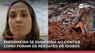 Enfermeira se emociona ao relatar resgate de idosos em Minas: “Foi um milagre” | #RadarNews