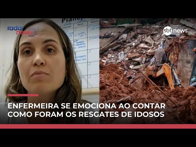 Enfermeira se emociona ao relatar resgate de idosos em Minas: “Foi um milagre” | #RadarNews