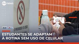Estudantes encaram nova realidade após proibição de celulares nas escolas | #TanaHora