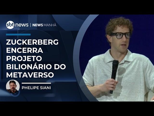 Zuckerberg encerra projeto bilionário de óculos com realidade virtual para o Metaverso | #NewsManhã