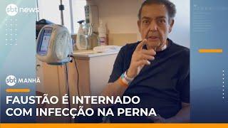 Faustão é internado com infecção na perna e festa do filho é cancelada | #SBTManhã