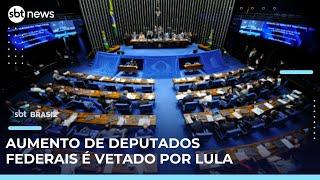 Lula veta projeto que aumenta número de deputados federais | #SBTBrasil 