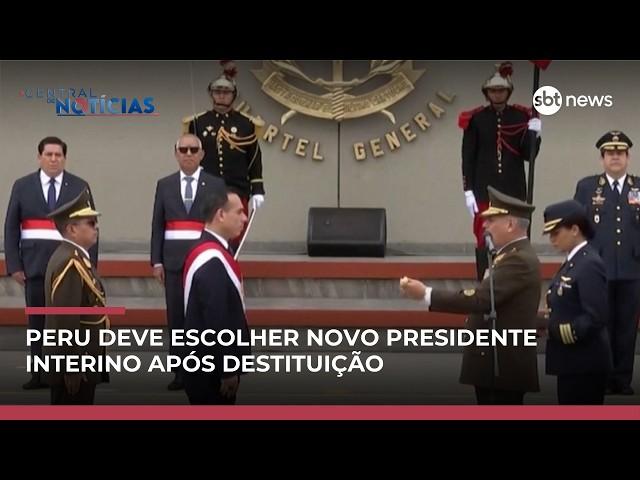 Peru escolhe novo presidente interino após destituição e amplia crise política | #CentraldeNotícias
