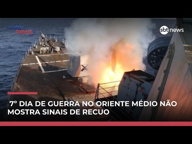 Israel e Irã trocam ataques no 7º dia de conflito enquanto EUA prometem nova ofensiva | #RadarNews