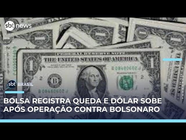 Dólar sobe em dia marcado por operação da PF contra Jair Bolsonaro | #SBTBrasil 