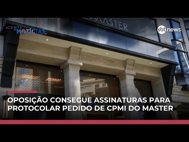 Oposição consegue assinaturas e protocola pedido da CPMI do Master