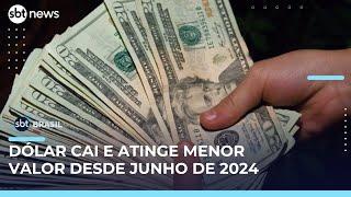 Dólar cai e Ibovespa sobe com dados de inflação nos Estados Unidos| #SBTBrasil
