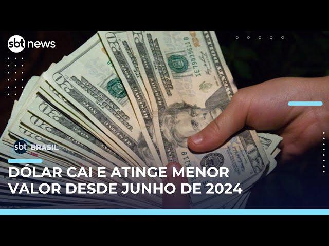 Dólar cai e Ibovespa sobe com dados de inflação nos Estados Unidos| #SBTBrasil