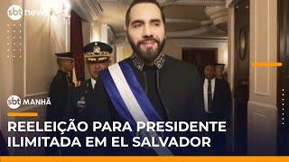 El Salvador aprova reeleição presidencial indefinida e fim do 2º turno | #SBTManhã