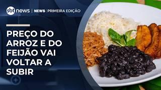 Preço do arroz e feijão deve subir novamente no Brasil | #NewsPrimeiraEdição