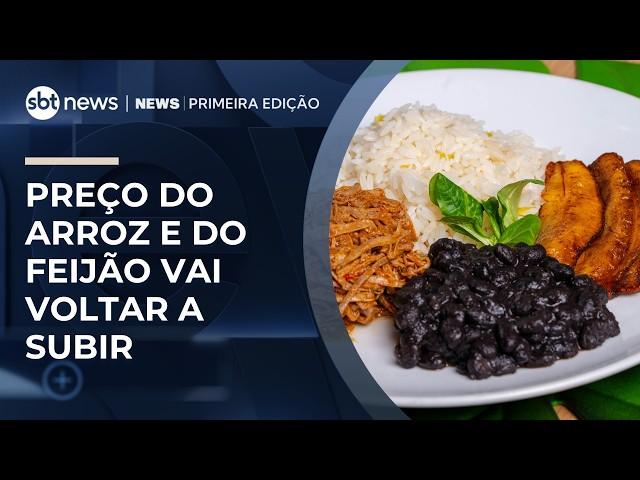 Preço do arroz e feijão deve subir novamente no Brasil | #NewsPrimeiraEdição