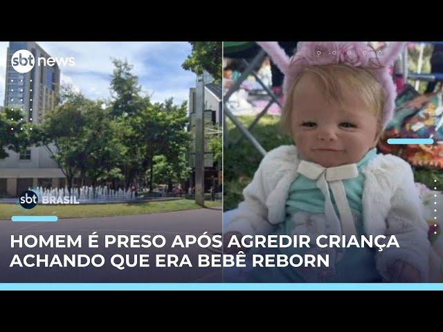 Homem agride criança de 4 meses achando que era um bebê reborn em BH | SBT Brasil (06/06/25)