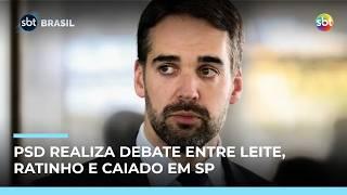 Debate entre presidenciáveis do PSD reúne Leite, Ratinho e Caiado em SP