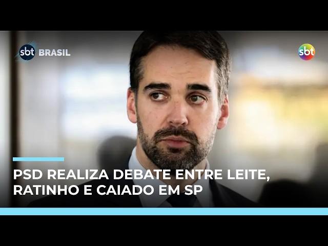 Debate entre presidenciáveis do PSD reúne Leite, Ratinho e Caiado em SP