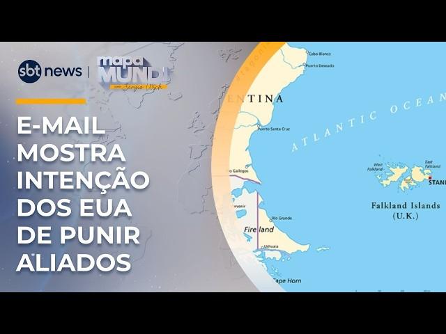 Malvinas entram na disputa: e-mail expõe estratégia de Trump contra aliados | #MapaMundi