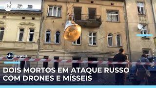 Ataque russo mata 2 pessoas e fere outras 14 na Ucrânia | #SBTBrasil