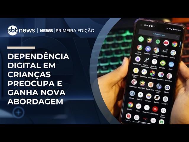 Dependência digital em crianças preocupa e ganha abordagem inédita | #NewsPrimeiraEdição