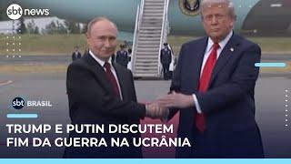 Trump e Putin se reúnem no Alasca; impasses territoriais travam negociações de paz | #SBTBrasil 