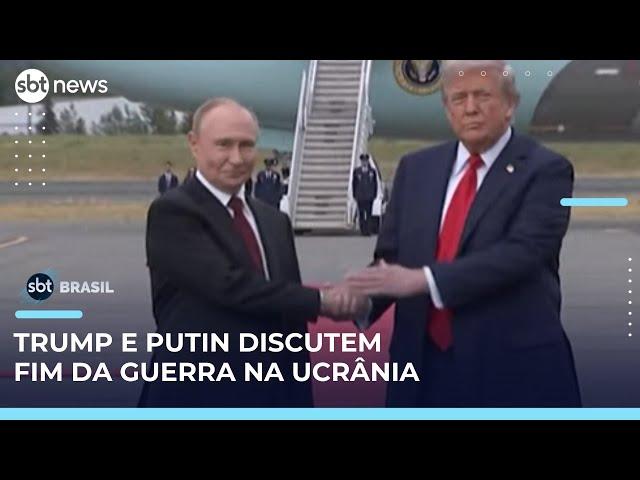 Trump e Putin se reúnem no Alasca; impasses territoriais travam negociações de paz | #SBTBrasil 