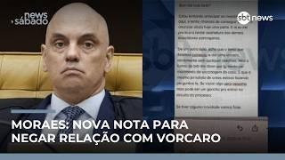 Moraes faz 5ª nota para negar relação com Vorcaro, mas deixa perguntas sem resposta | #NewsSábado