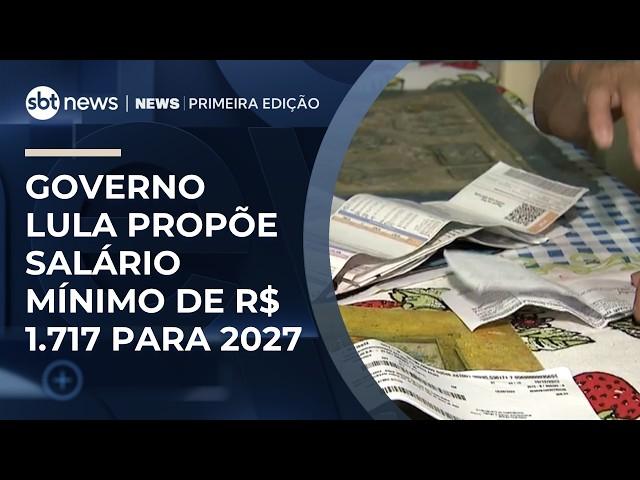 Salário mínimo pode subir para R$ 1.717, prevê governo Lula | #NewsPrimeiraEdição Salário mínimo pode subir para R$ 1.717, prevê governo Lula | #NewsPrimeiraEdição