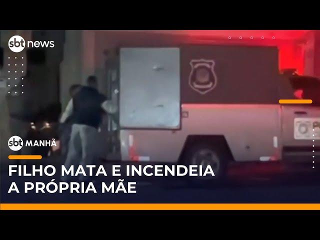 Jovem mata mãe a facadas e ateia fogo em corpo na zona sul de SP | #SBTManhã