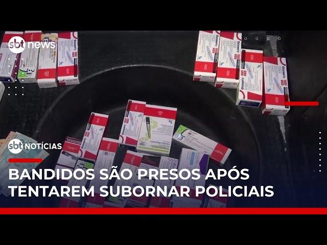 Trio da "Gangue do Ozempic" é preso e tenta subornar policiais em SP | #SBTNotícias (06/06/25)