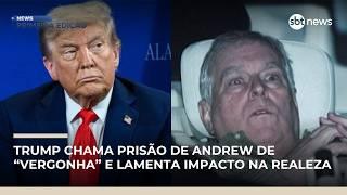 Trump chama prisão de Andrew de “vergonha” e lamenta impacto na realeza | #NewsPrimeiraEdição