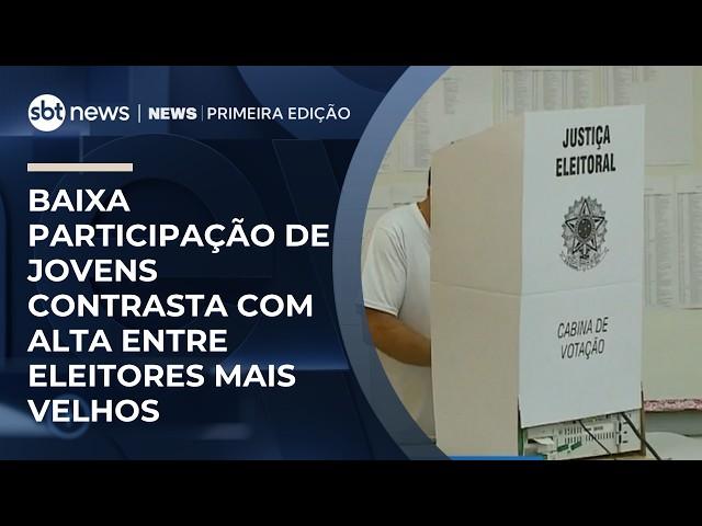 Jovens aderem menos ao eleitorado, enquanto idosos ganham peso | #NewsPrimeiraEdição