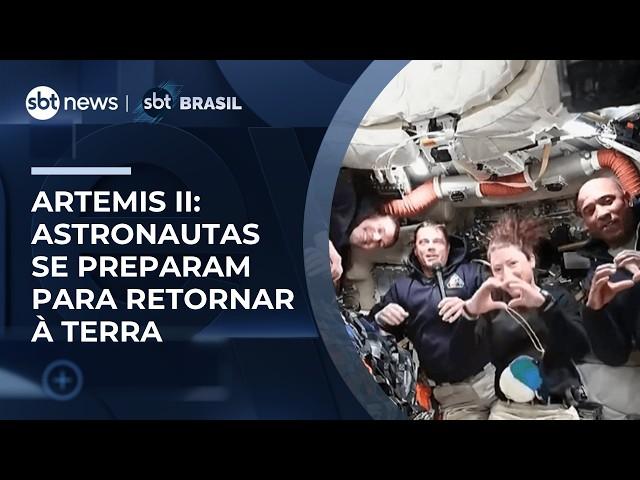 Artemis II: Astronautas realizam testes para reentrar na Terra após missão à Lua