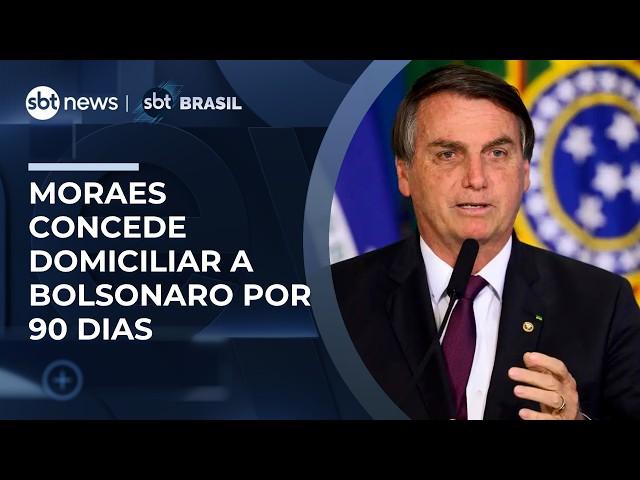 Moraes autoriza prisão domiciliar para Bolsonaro por 90 dias