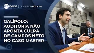 Auditoria ou sindicância não apontam culpa de Campos Neto no caso Master, diz Galípolo | #RadarNews