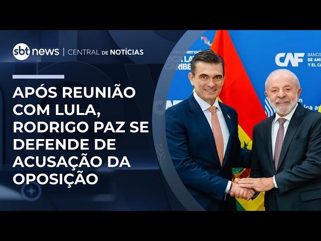 Paz se defende após Evo Morales acusá-lo de levar “golpista” à reunião com Lula | #CentraldeNoticias