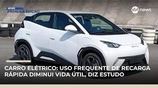 Recargas rápidas frequentes desgastam baterias de carros elétricos, diz estudo | #NewsPrimeiraEdição