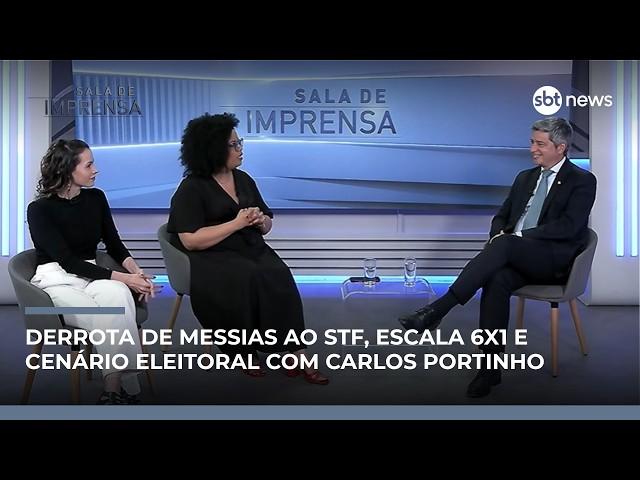 Derrota de Messias ao STF, escala 6x1 e cenário eleitoral com Carlos Portinho | Sala de Imprensa #19