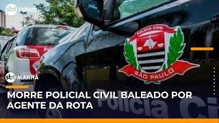 Morre investigador da Polícia Civil baleado por agente da ROTA  | #SBTManhã
