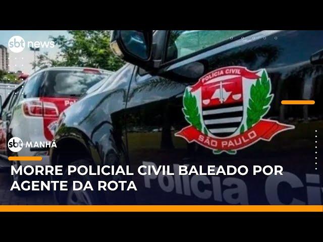 Morre investigador da Polícia Civil baleado por agente da ROTA  | #SBTManhã