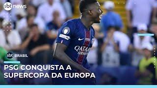 PSG vence o Tottenham nos pênaltis e conquista a Supercopa da Europa | #SBTBrasil 