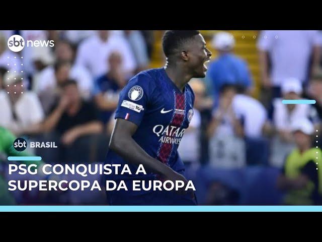 PSG vence o Tottenham nos pênaltis e conquista a Supercopa da Europa | #SBTBrasil 