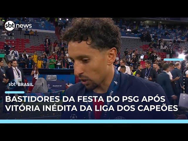Marquinhos celebra vitória do PSG: "Sou apaixonado por este clube" | SBT Brasil (31/05/25)