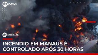 Bombeiros controlam incêndio em fábricas em Manaus | #SBTNoticias