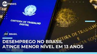 Brasil registra menor taxa de desemprego desde 2012, segundo IBGE | #SBTBrasil