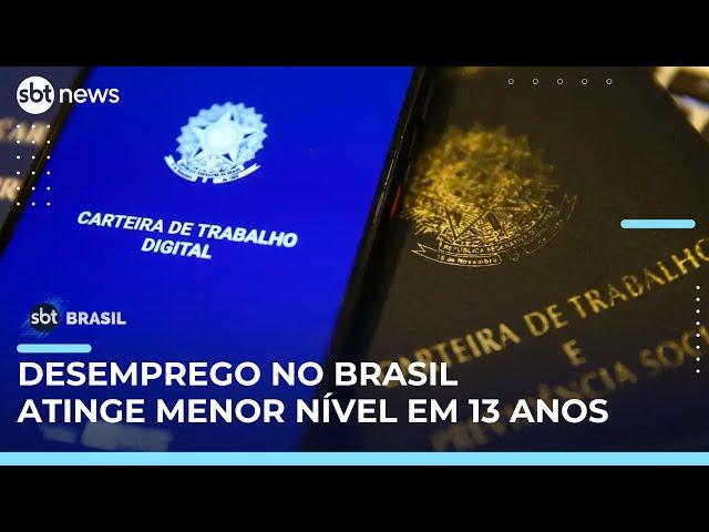 Brasil registra menor taxa de desemprego desde 2012, segundo IBGE | #SBTBrasil