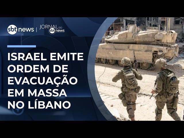 Israel amplia ataques no Líbano e ordena evacuação em massa | #JornaldoSBTNews
