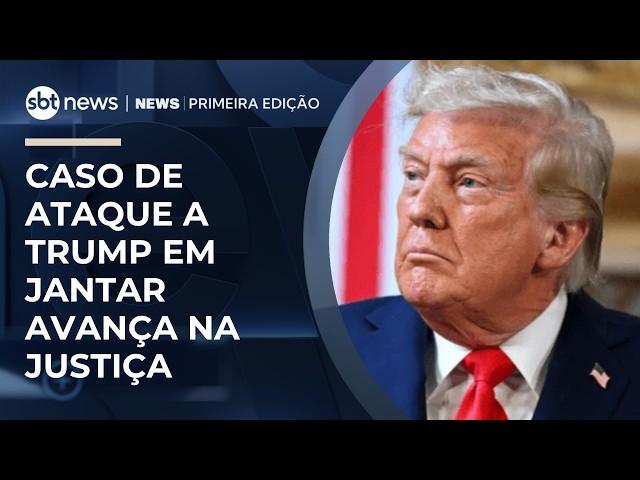 Suspeito de tentar matar Trump é acusado formalmente nos EUA | #NewsPrimeiraEdição