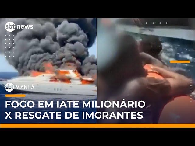 Iate de luxo afunda em Ibiza e 26 imigrantes morrem em naufrágio na Itália | #SBTManhã