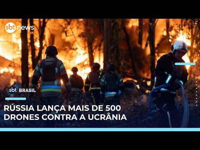 Rússia x Ucrânia: Maior ataque contra Kiev é feito após conversa de Trump e Putin | #SBTBrasil